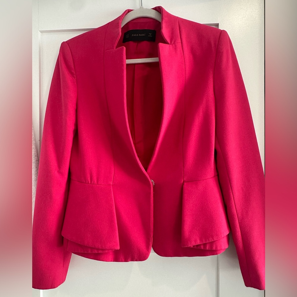 Zara Vibrant Pink Blazer